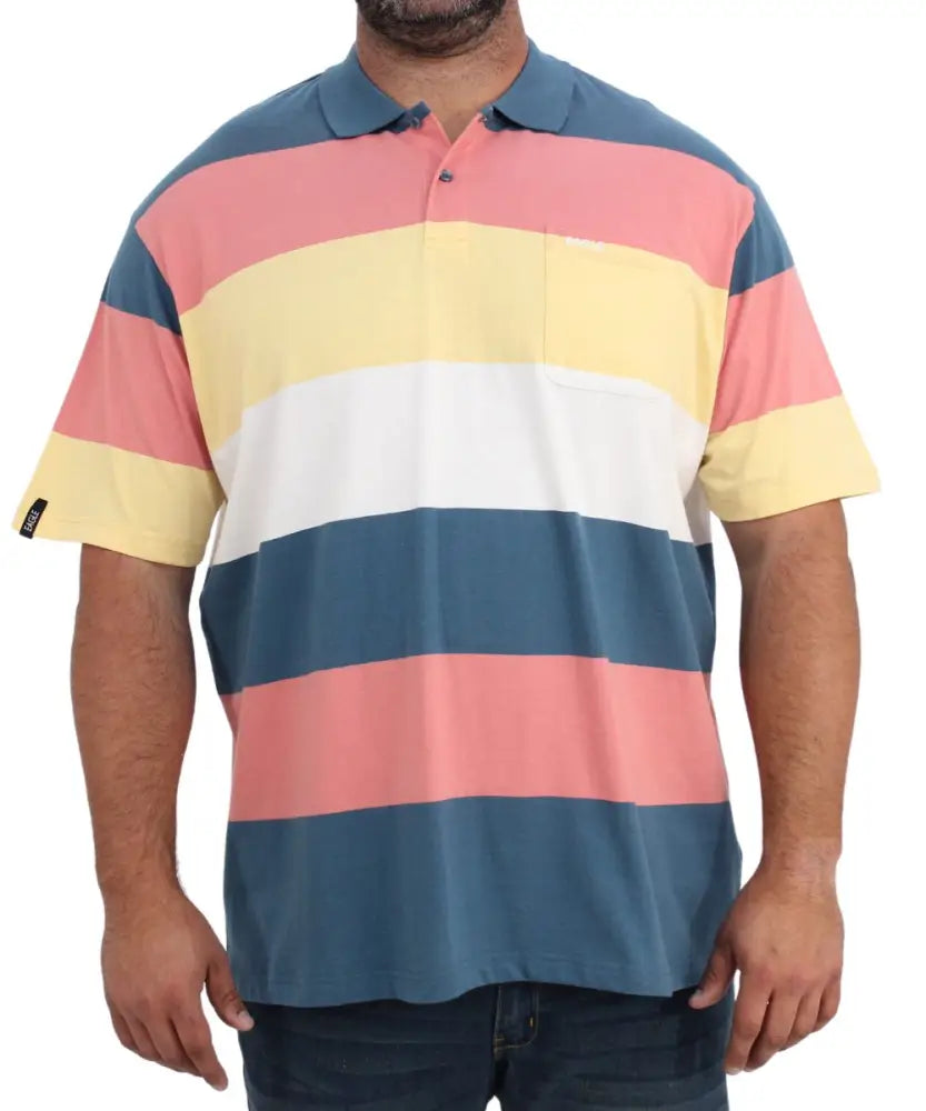 Mens Stripe Golfer | R419.90 | Eagle Clothing | Plus Size | Big & Tall