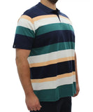 Mens Stripe Golfer | Eagle Clothing | Plus Size | Big & Tall