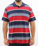 Mens Stripe Golfer | R419.90 | Eagle Clothing | Plus Size | Big & Tall