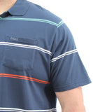Mens Stripe Golfer | Eagle Clothing | Plus Size | Big & Tall