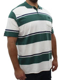 Mens Stripe Golfer | Eagle Clothing | Plus Size | Big & Tall