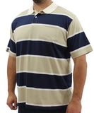 Mens Stripe Golfer | Eagle Clothing | Plus Size | Big & Tall