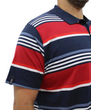 Mens Stripe Golfer | Eagle Clothing | Plus Size | Big & Tall