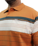 Mens Stripe Golfer | Eagle Clothing | Plus Size | Big & Tall