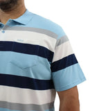 Mens Stripe Golfer | Eagle Clothing | Plus Size | Big & Tall