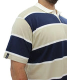 Mens Stripe Golfer | Eagle Clothing | Plus Size | Big & Tall
