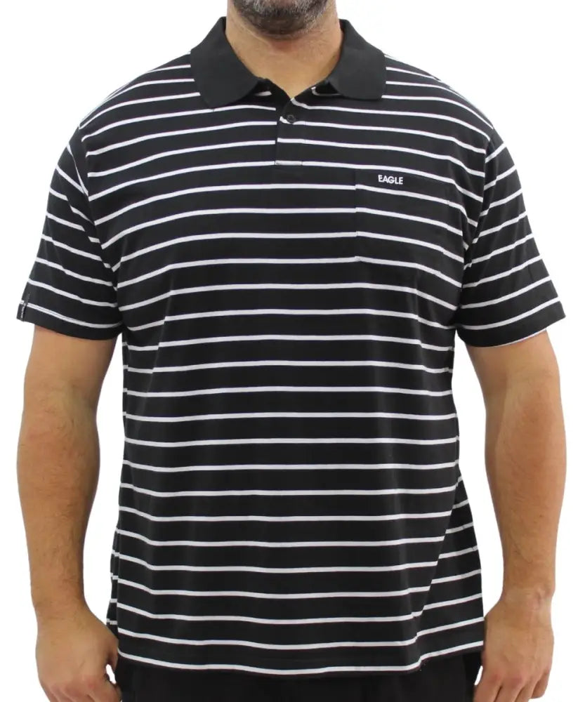 Mens Stripe Golfer | R419.90 | Eagle Clothing | Plus Size | Big & Tall