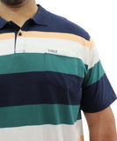 Mens Stripe Golfer | Eagle Clothing | Plus Size | Big & Tall