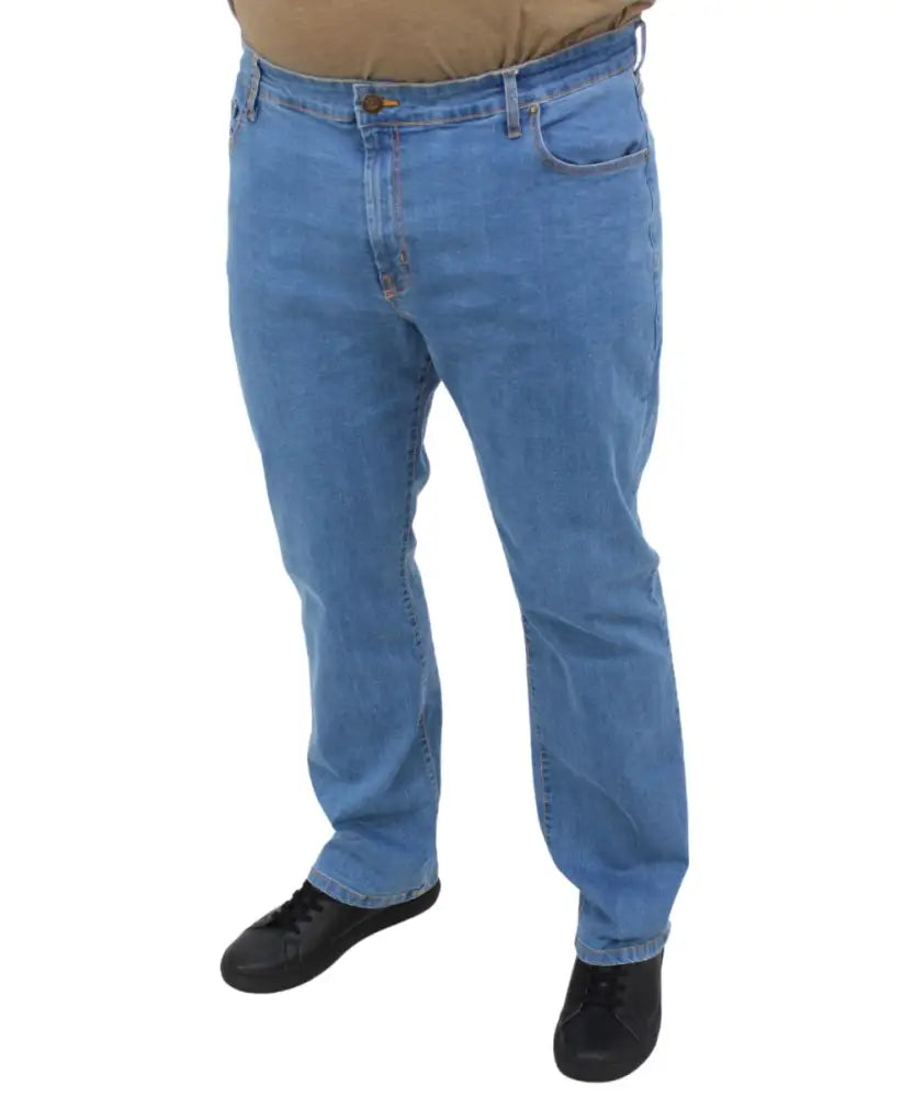 Light blue straight-leg Mens Utah Eagle Jeans for a stylish wardrobe upgrade