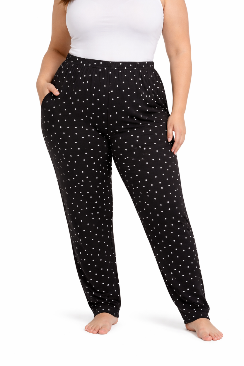 Ladies Spot Print PJ Pants