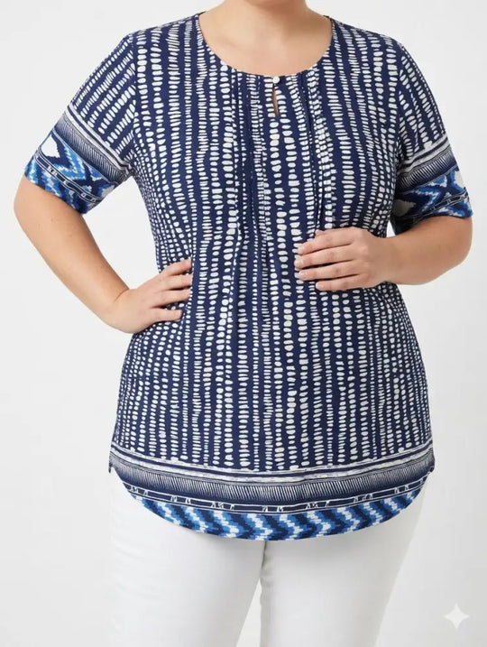 Ladies Printed Pleated Tunic